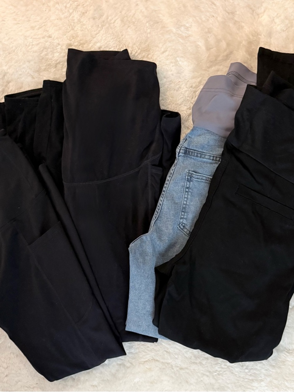 Lot of Black and Denim Pants - Versatile Neutrals